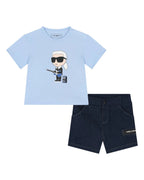 Boys Blue Ikonik Shorts Set