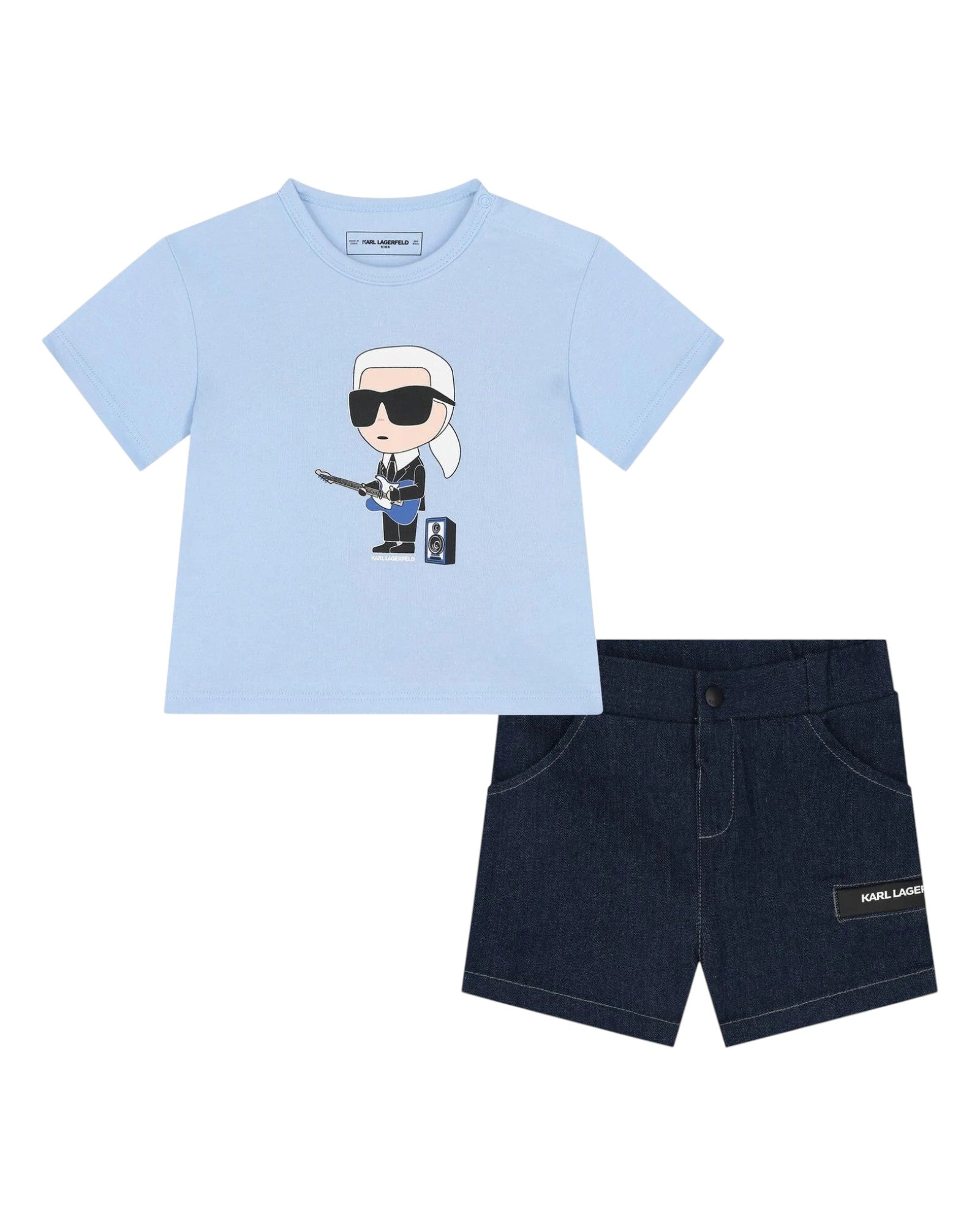 Boys Blue Ikonik Shorts Set