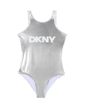 Logo Silver Swimsuit