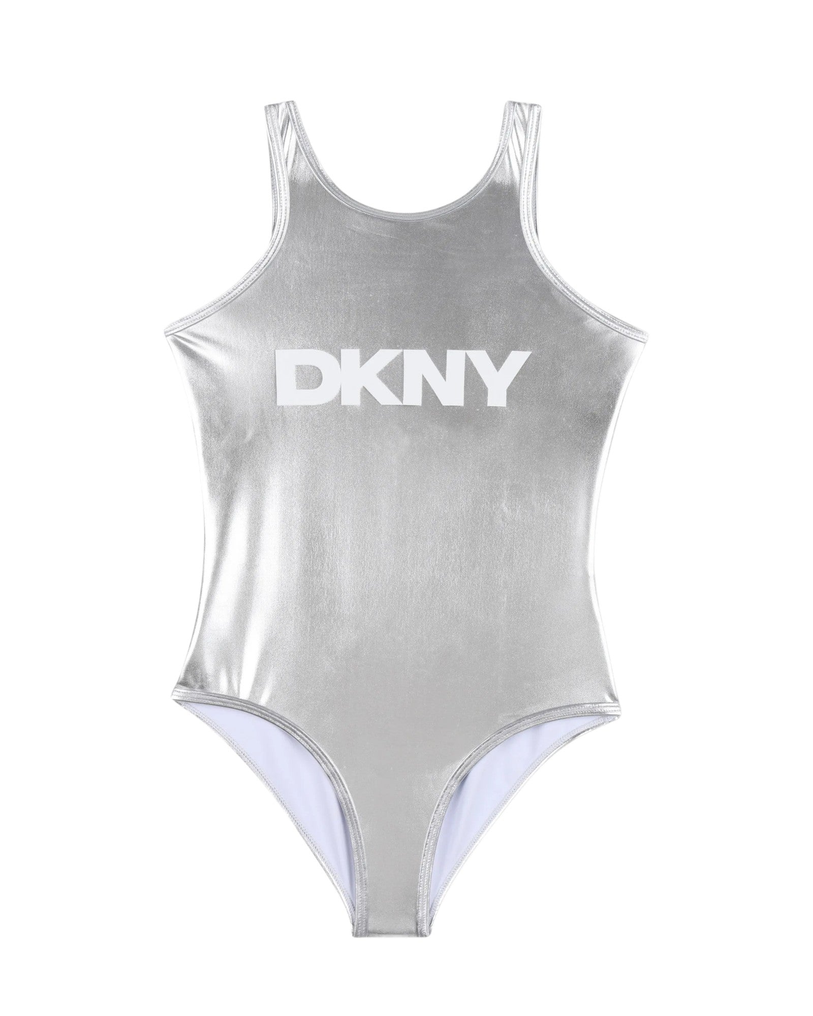 Logo Silver Swimsuit