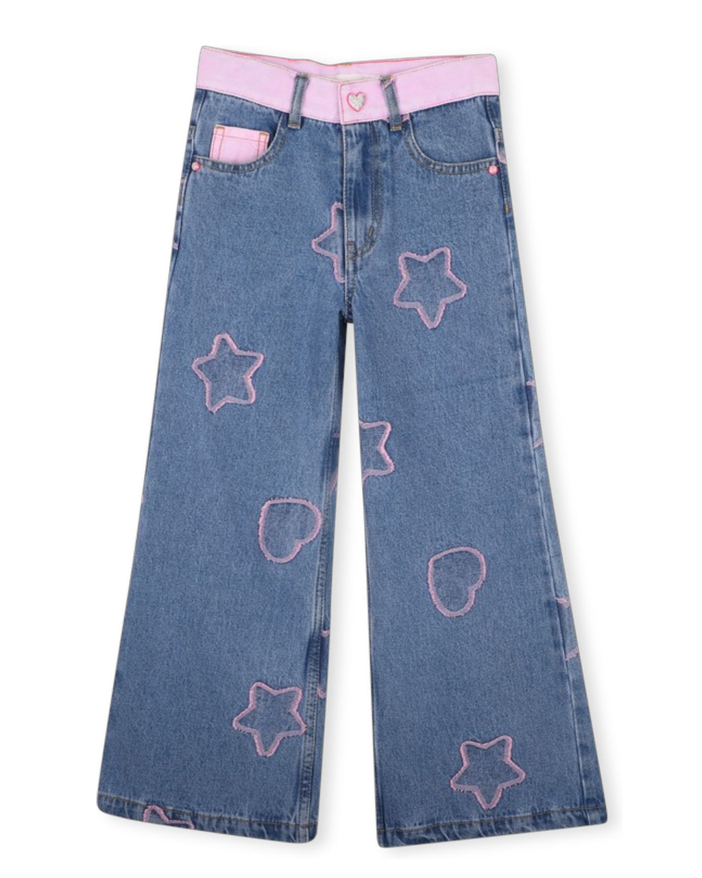 Pink Belt Denim Jeans
