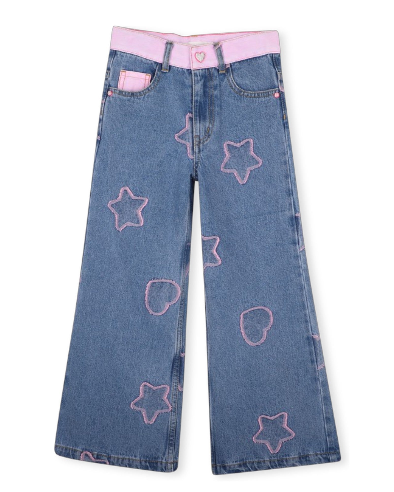 Pink Belt Denim Jeans