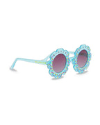 Blue Flower Sunglasses
