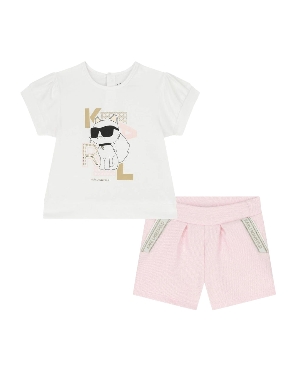 Girls Pink And White Set