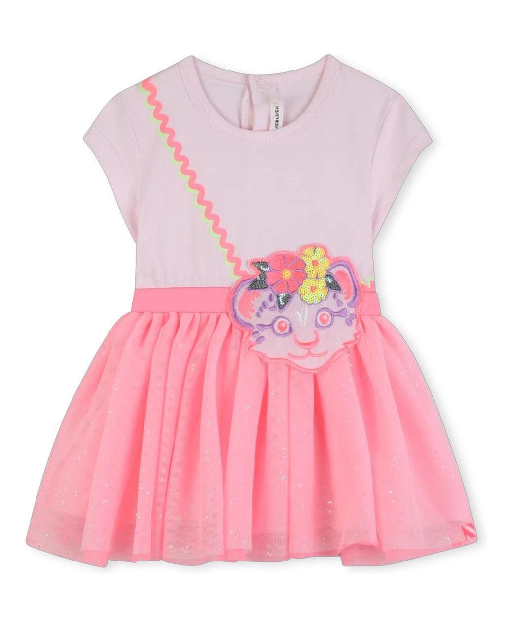 Bi-Material Baby Dress