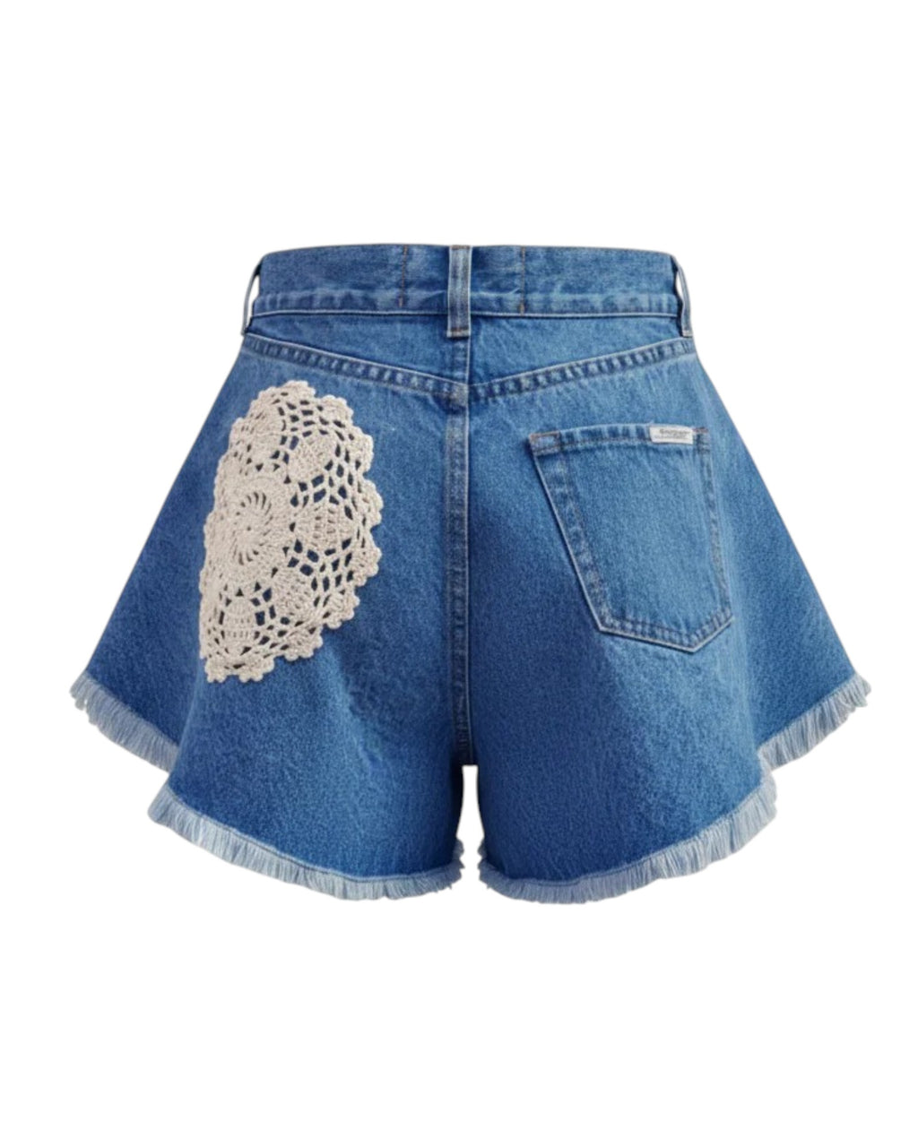 Broderie Short Jeans