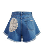 Broderie Short Jeans
