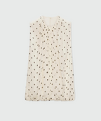 Polka Dot Chiffon Balloon Top