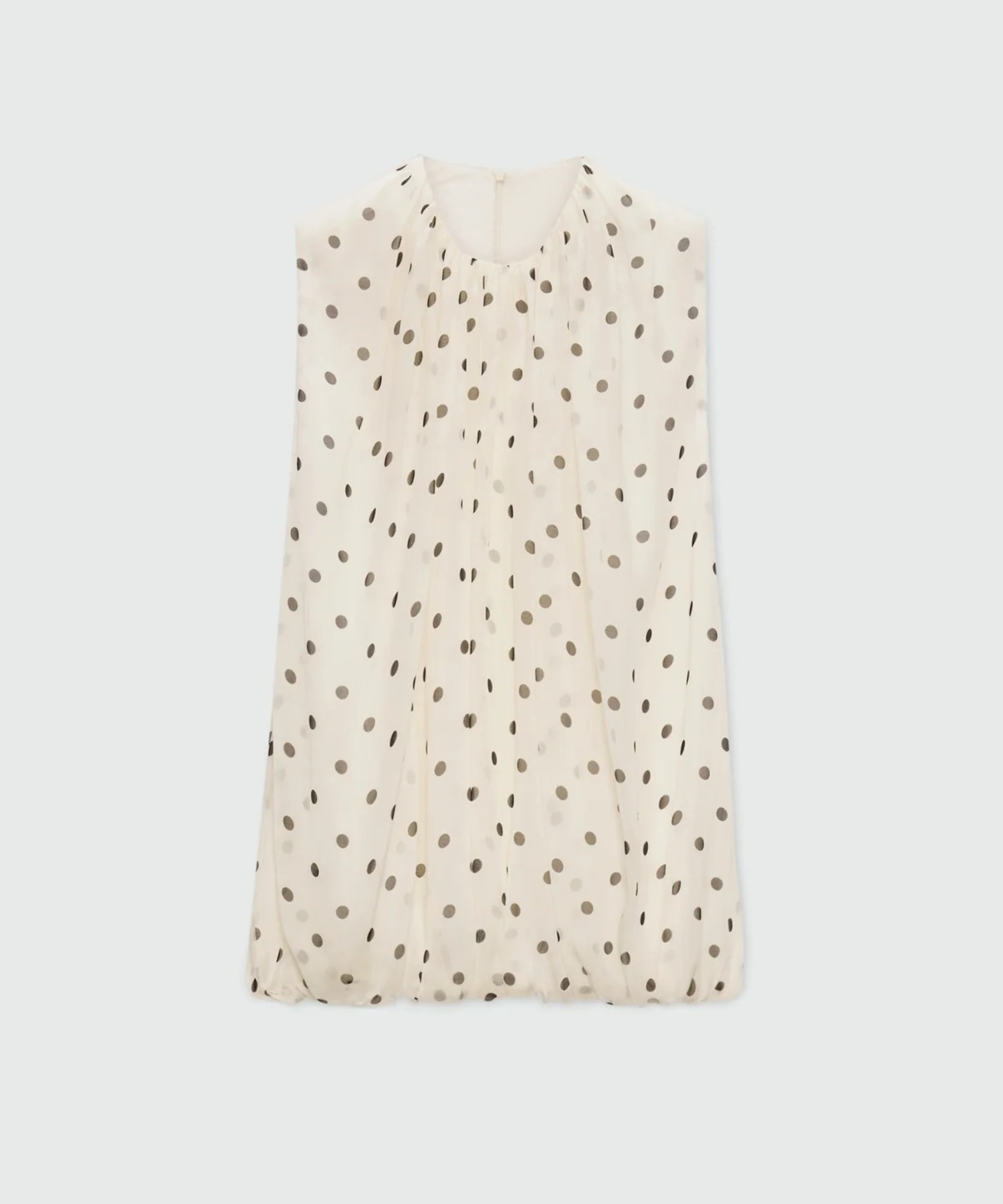 Polka Dot Chiffon Balloon Top