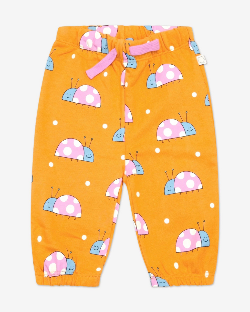 Baby Girls Ladybird Joggers in Orange