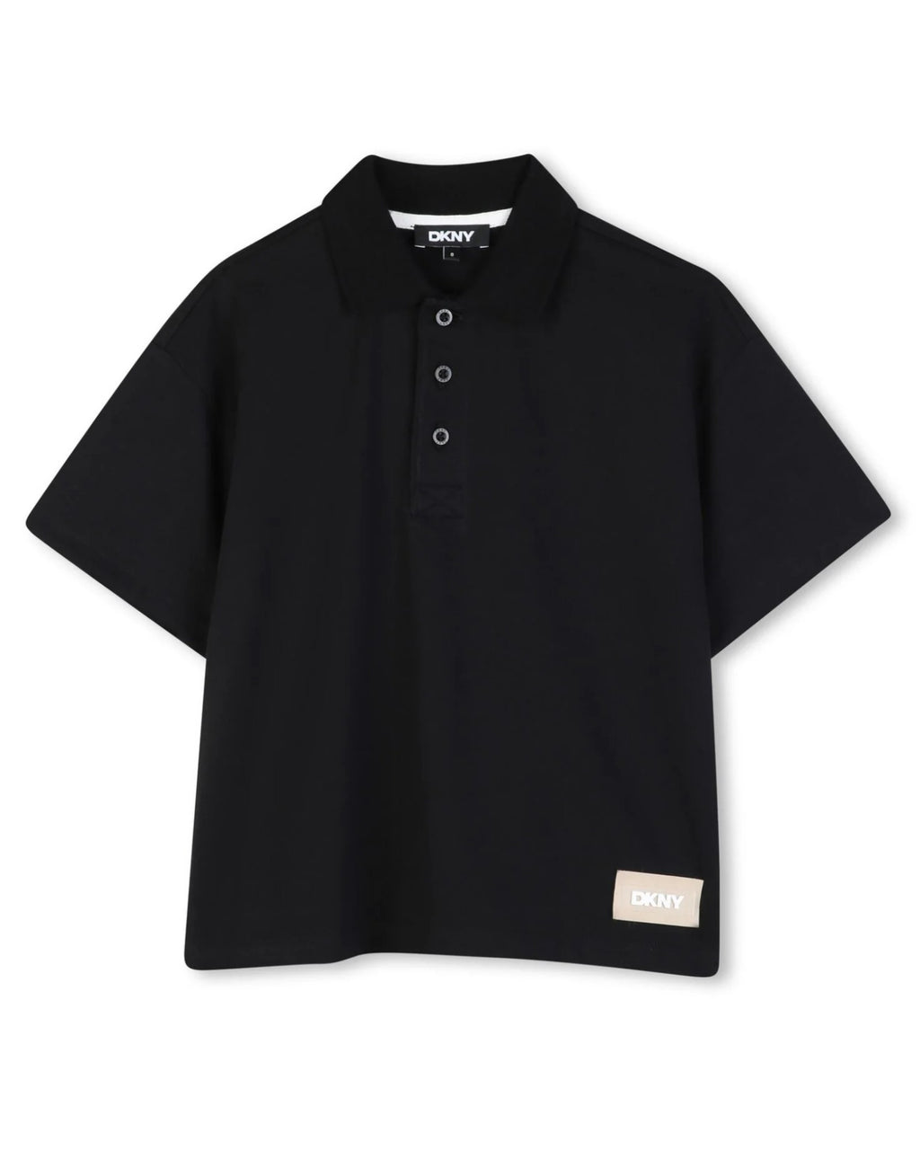 Boys Black Logo Polo Shirt