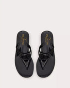 VALENTINO - Обувки - V Logo Black Slides - Love|Labels