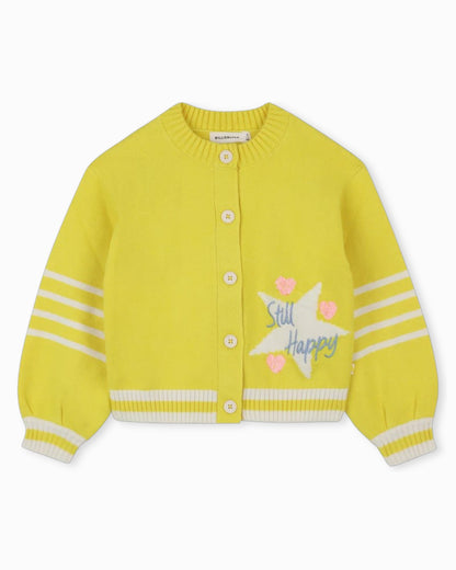 Yellow Knit Cardigan