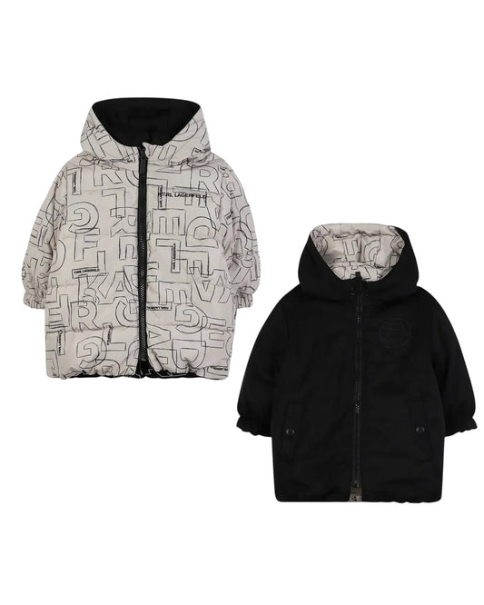Beige-Black Reversible Jacket