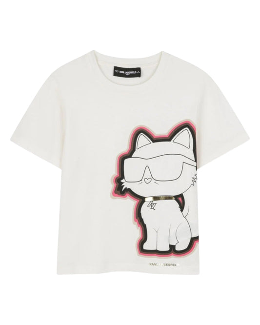 Cat Print Karl T-Shirt