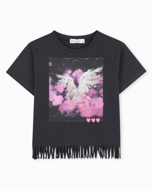 Black Fringe T-Shirt