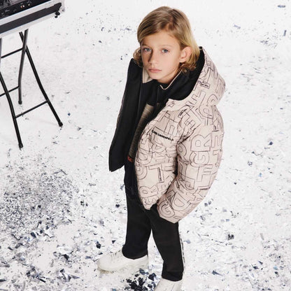 Beige-Black Reversible Jacket