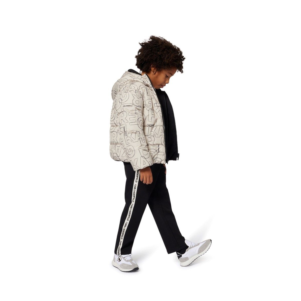 Beige-Black Reversible Jacket