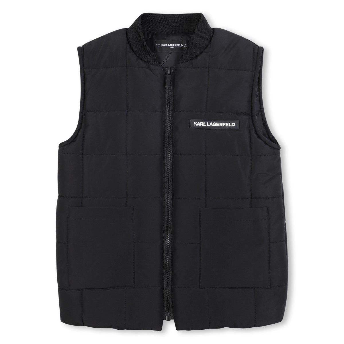 Black Puffer Sleeveless Jacket