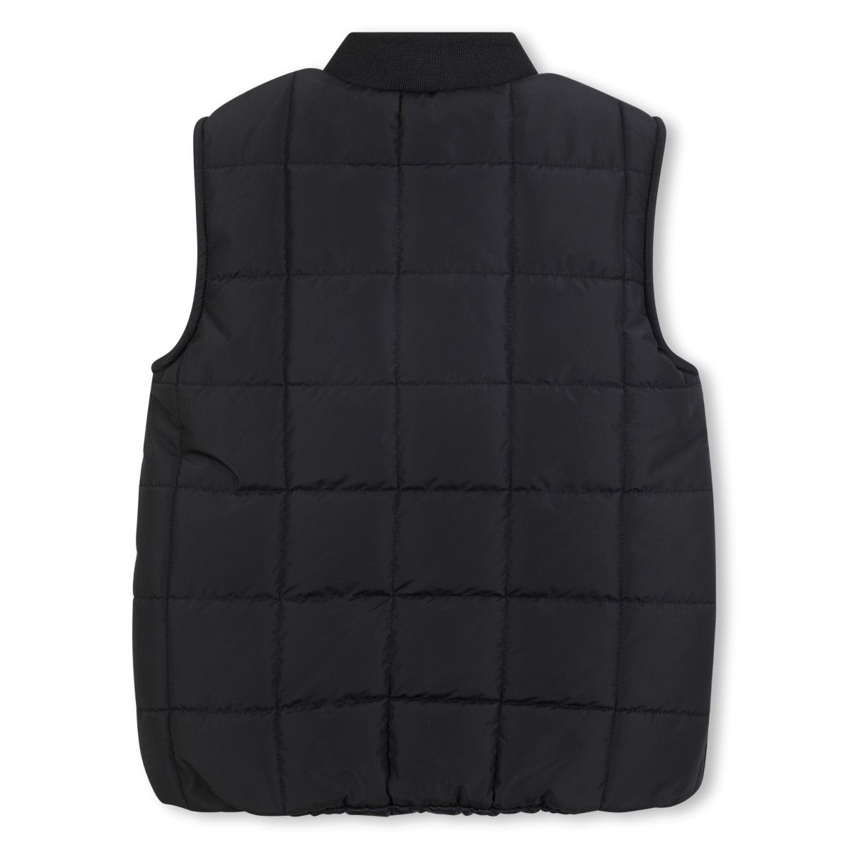 Black Puffer Sleeveless Jacket