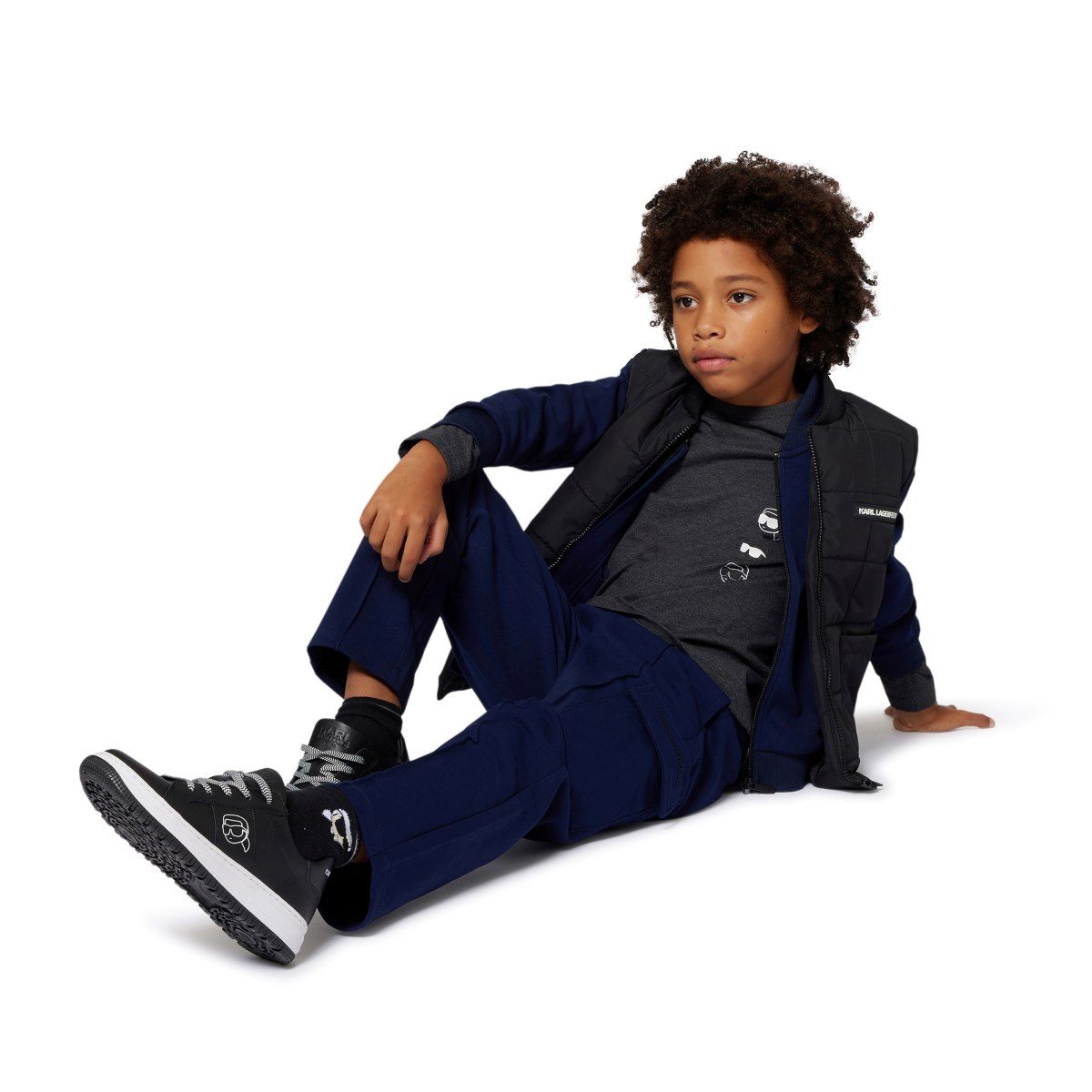 Black Puffer Sleeveless Jacket