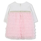 Pink And White Tulle Dress