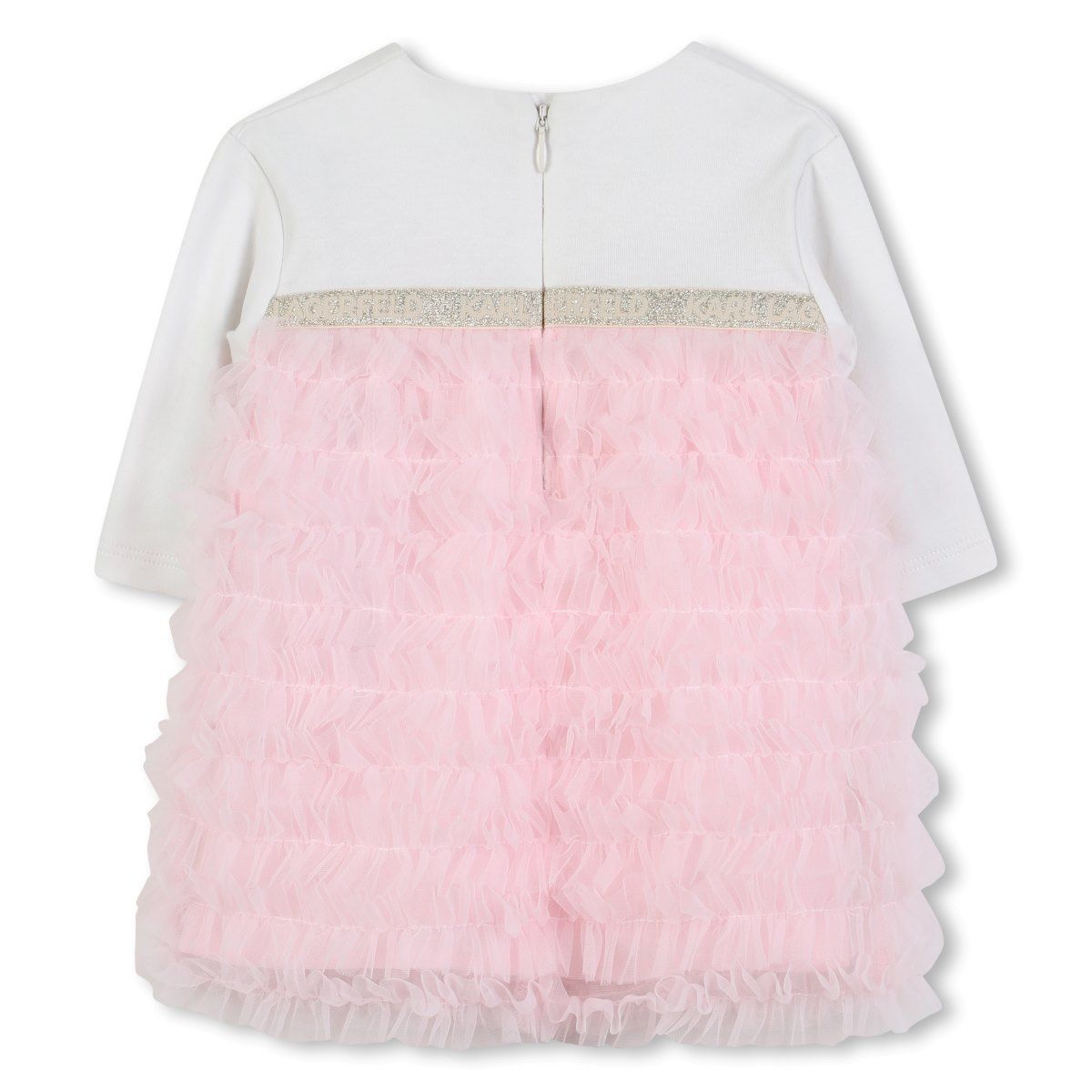 Pink And White Tulle Dress
