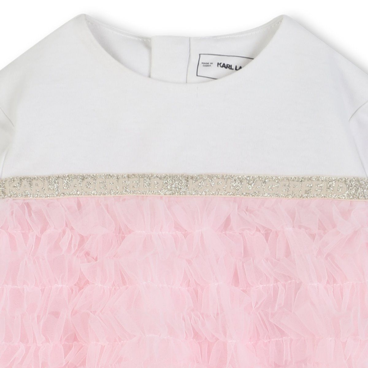 Pink And White Tulle Dress