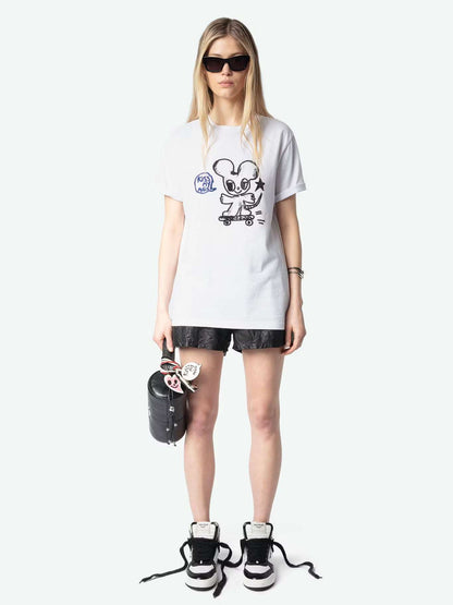 Zadig&Voltaire - Тениски - Edwin Kiss My Ass T-Shirt - Love|Labels