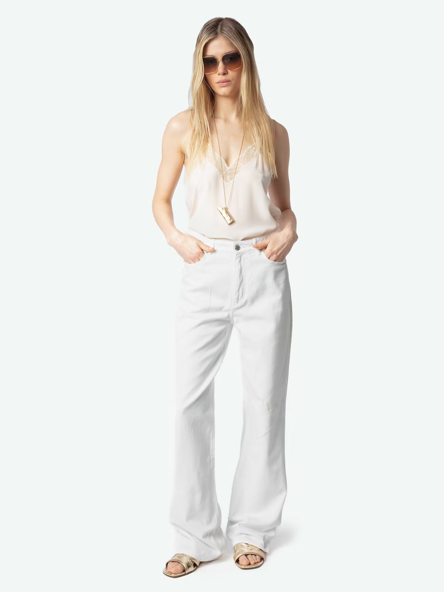 Zadig&Voltaire - Панталони - Elio White Jeans - Love|Labels