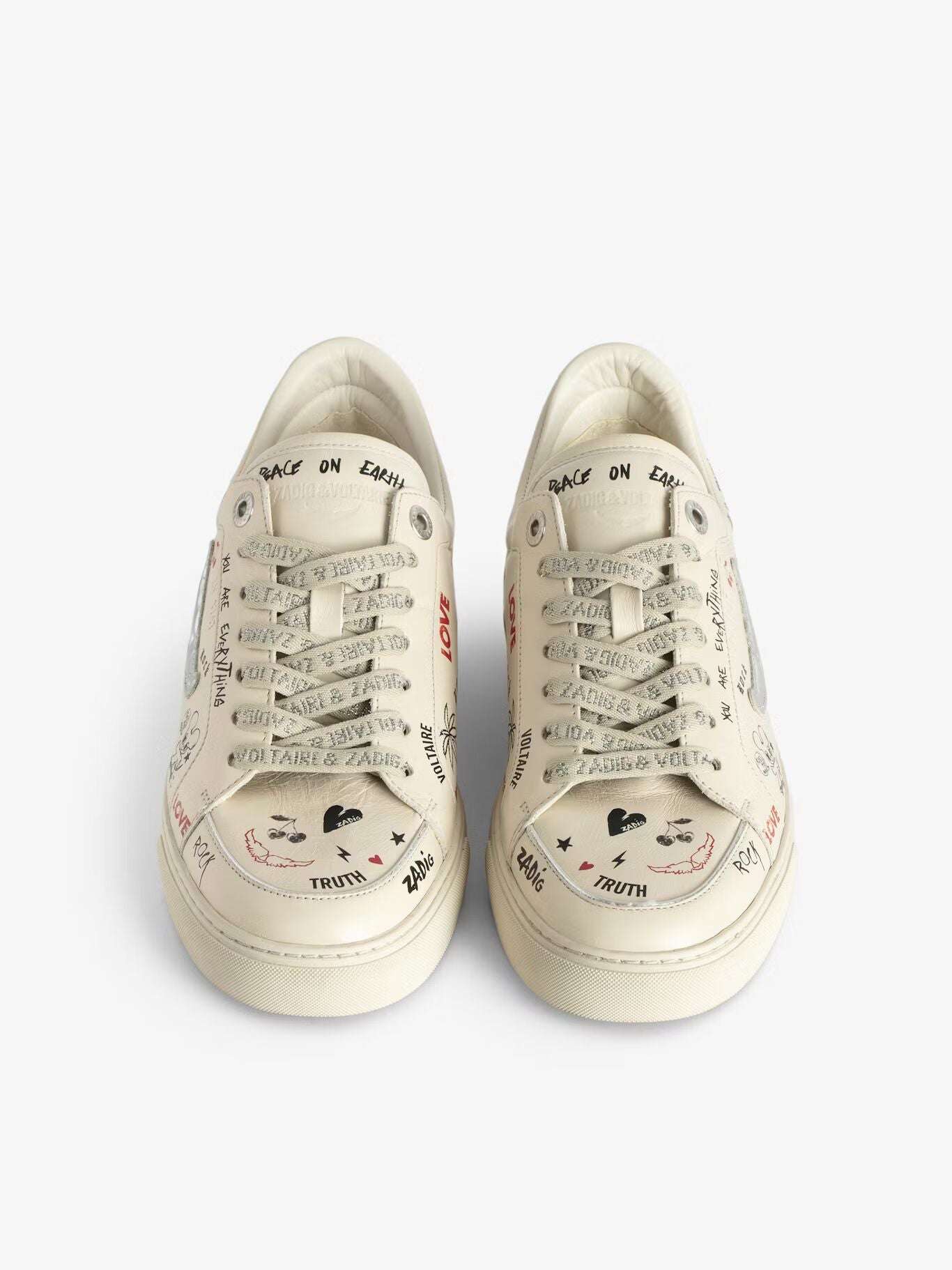 Zadig&Voltaire - Обувки - Fly On Love Tag Trainers - Love|Labels