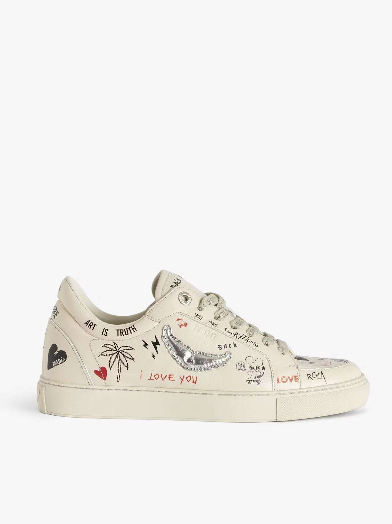 Zadig&Voltaire - Обувки - Fly On Love Tag Trainers - Love|Labels