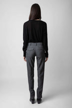 Zadig&Voltaire - Панталони - Grey Pants Prune - Love|Labels