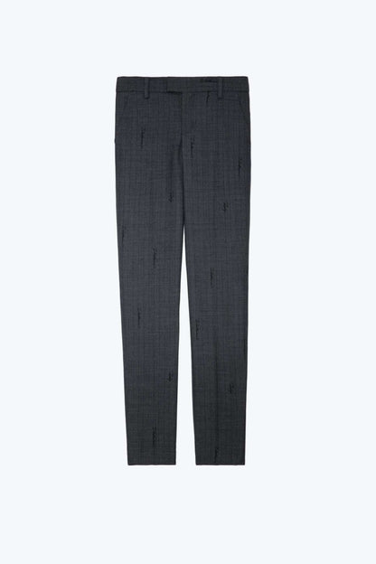 Zadig&Voltaire - Панталони - Grey Pants Prune - Love|Labels