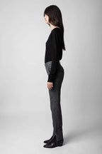 Zadig&Voltaire - Панталони - Grey Pants Prune - Love|Labels