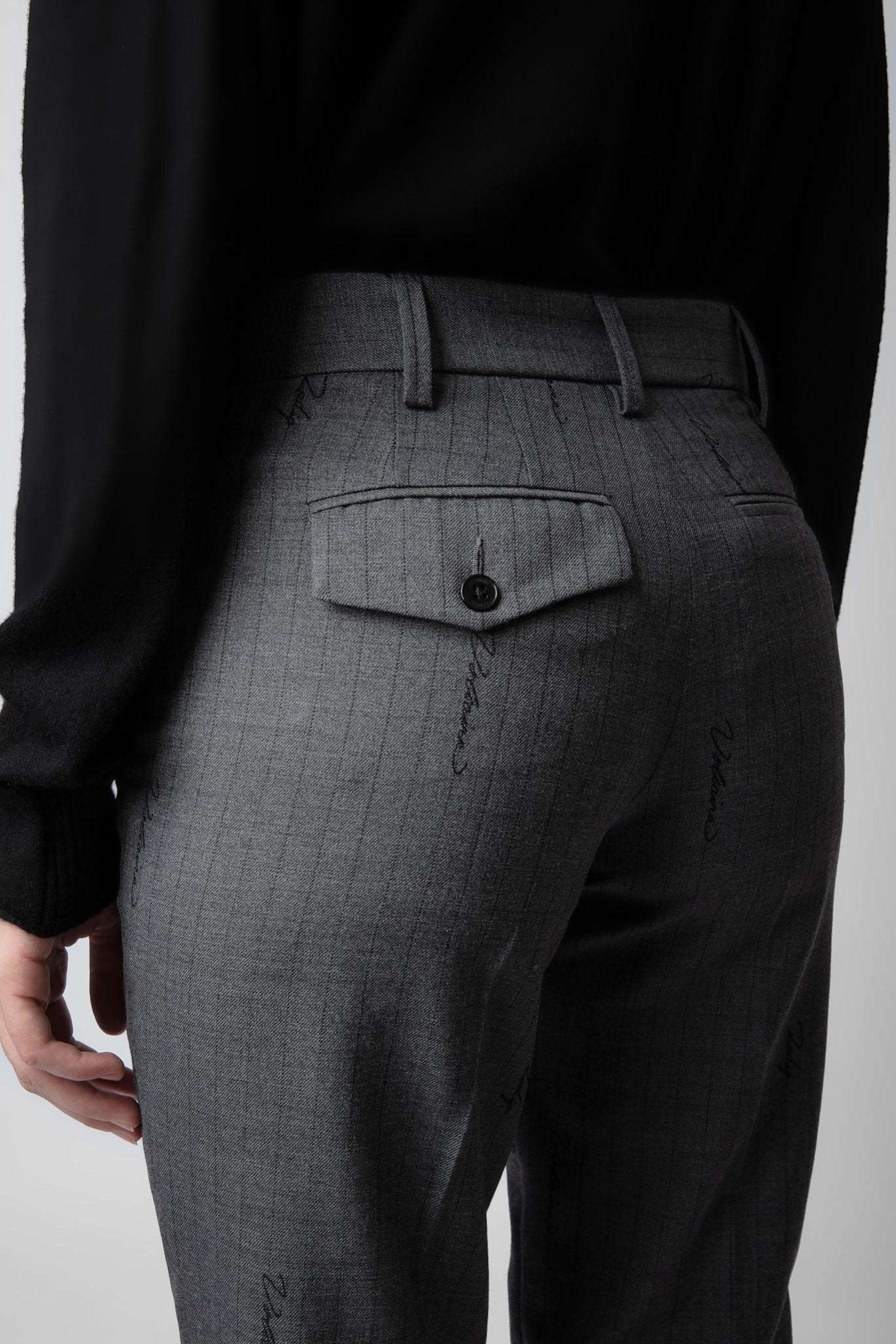 Zadig&Voltaire - Панталони - Grey Pants Prune - Love|Labels