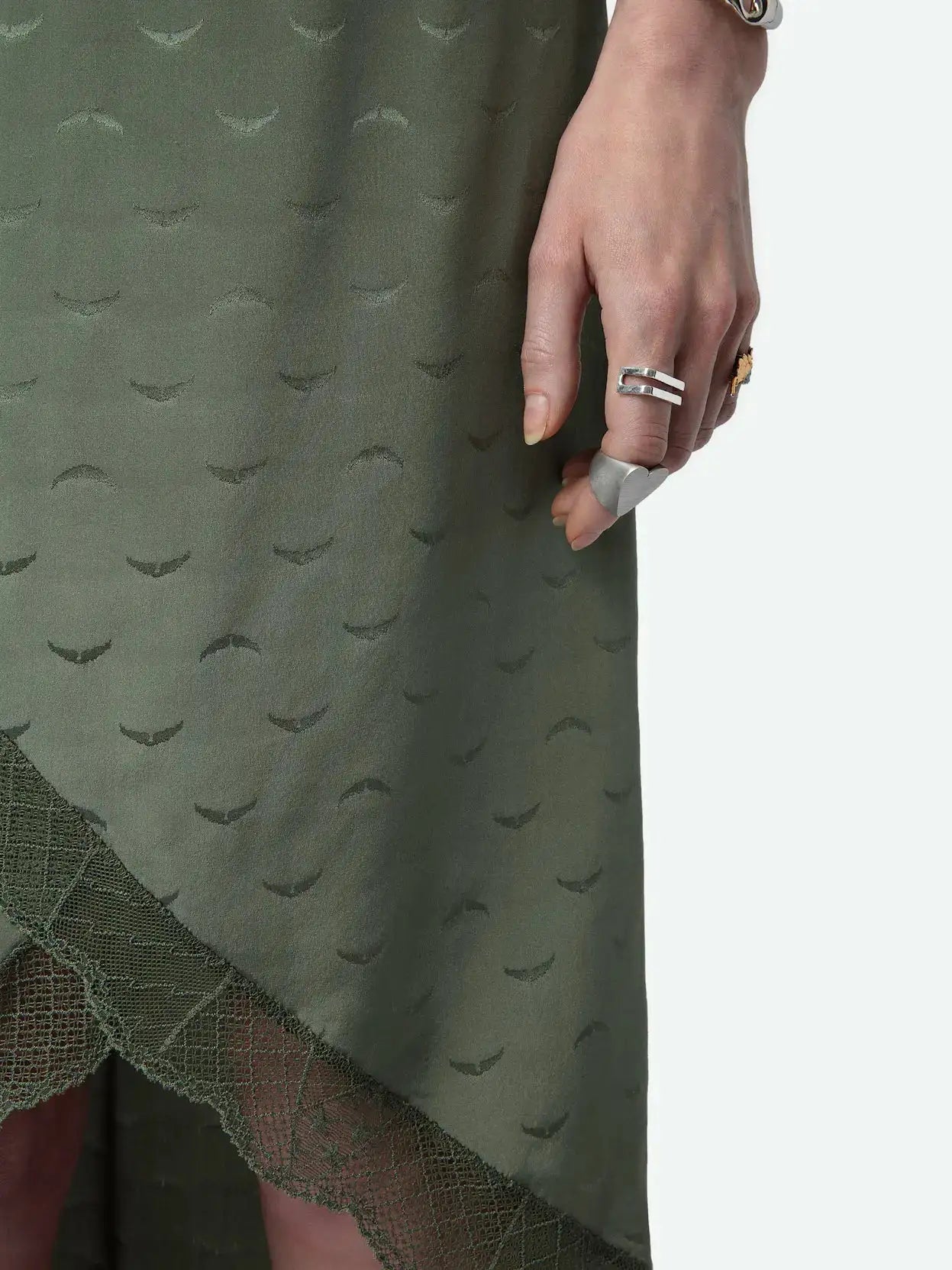 Zadig&Voltaire - Поли - Jeudie Silk Wings Skirt - Love|Labels