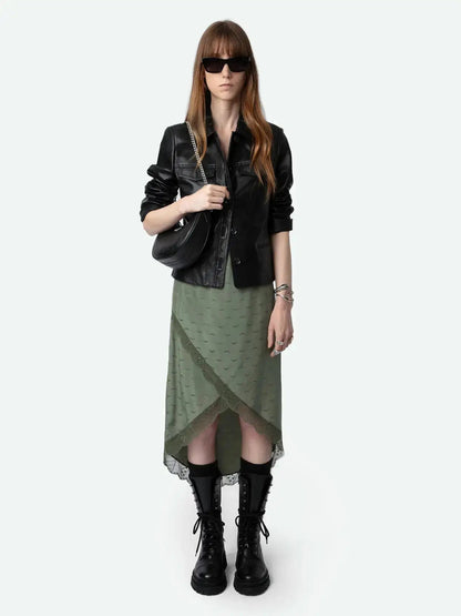Zadig&Voltaire - Поли - Jeudie Silk Wings Skirt - Love|Labels