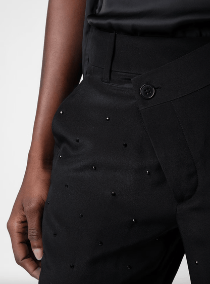 Zadig&Voltaire - Панталони - Poxy Silk Strass Trousers - Love|Labels