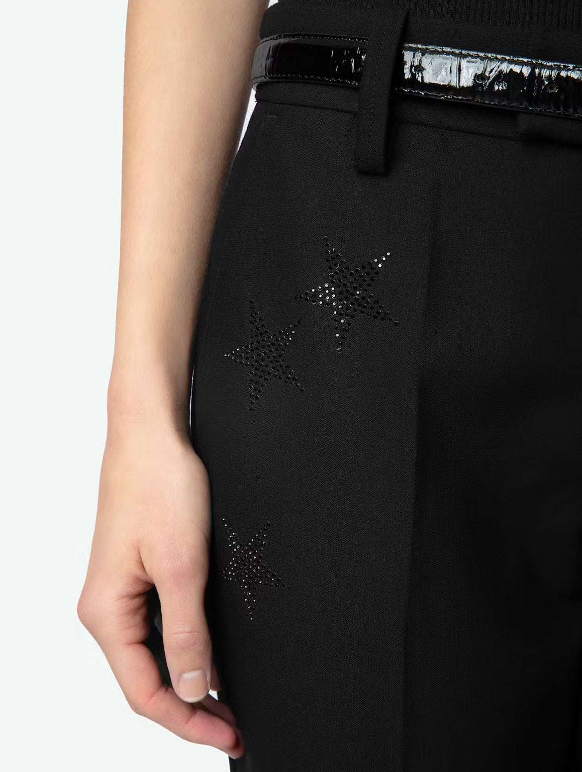 Zadig&Voltaire - Панталони - Prune Strass Star Trousers - Love|Labels