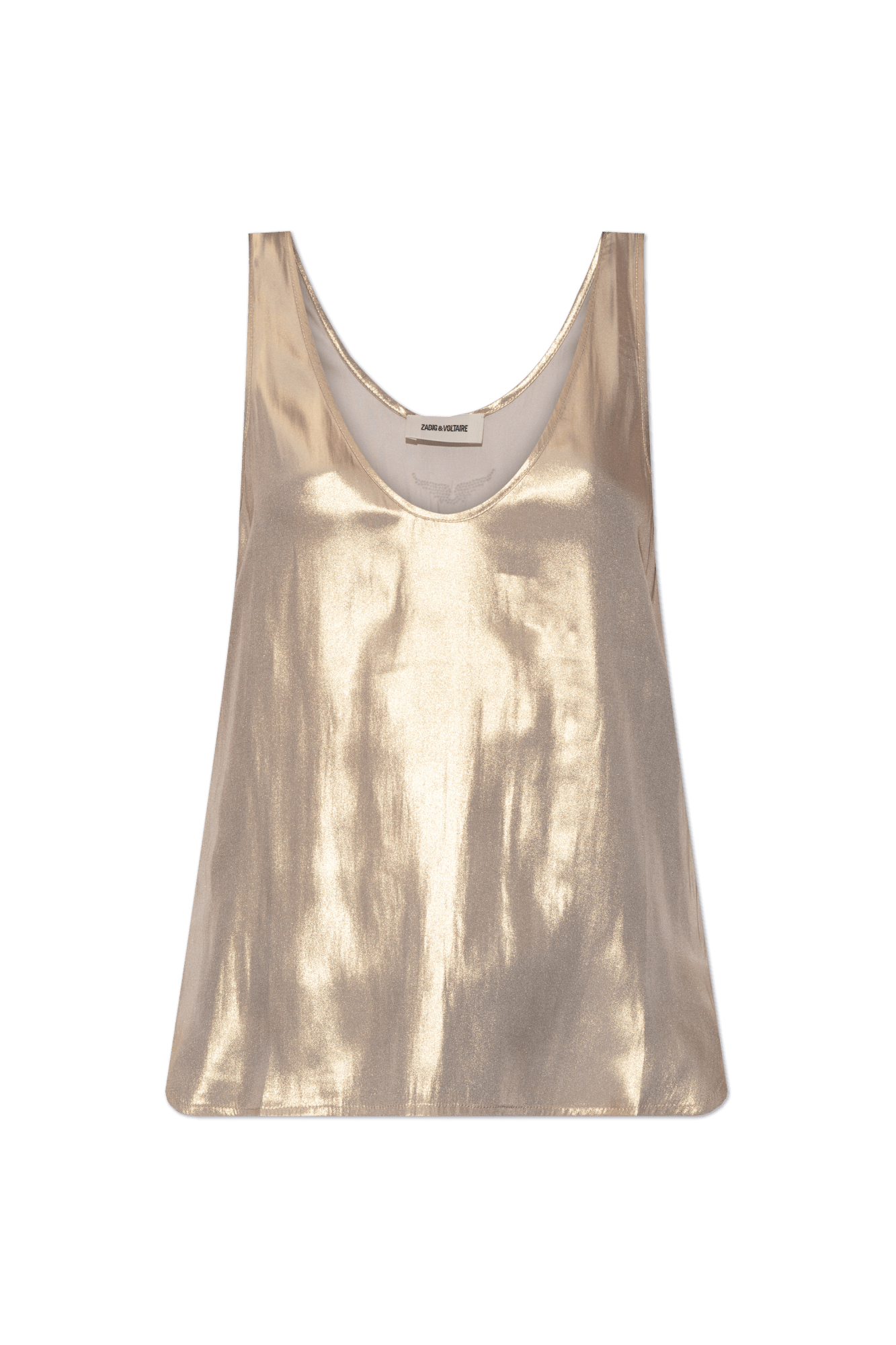 Zadig&Voltaire - Потници - Tarys Satin Gold Top - Love|Labels