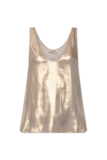 Zadig&Voltaire - Потници - Tarys Satin Gold Top - Love|Labels