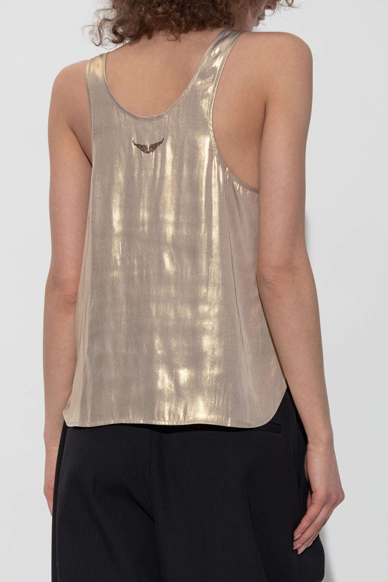 Zadig&Voltaire - Потници - Tarys Satin Gold Top - Love|Labels