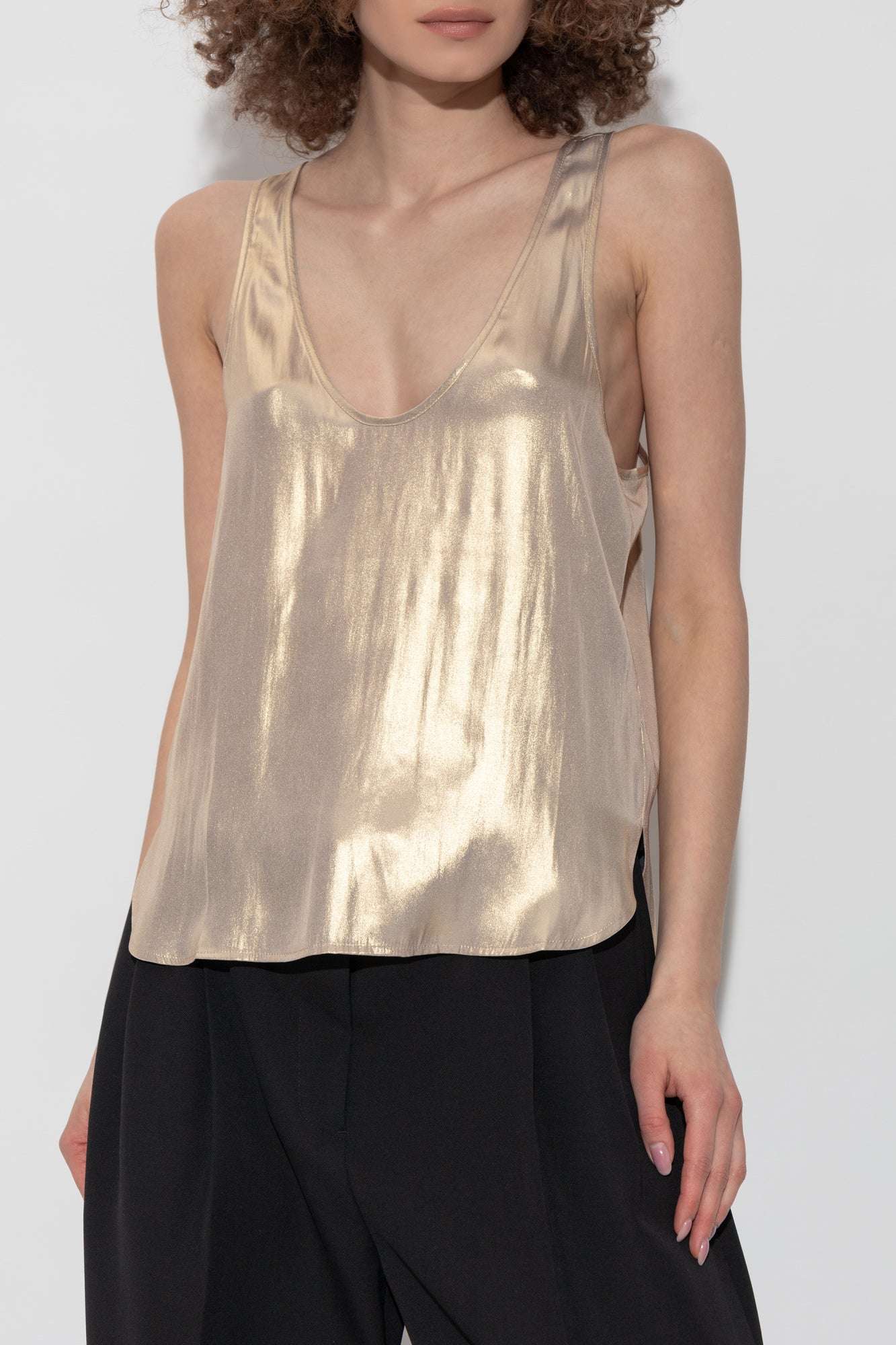 Zadig&Voltaire - Потници - Tarys Satin Gold Top - Love|Labels
