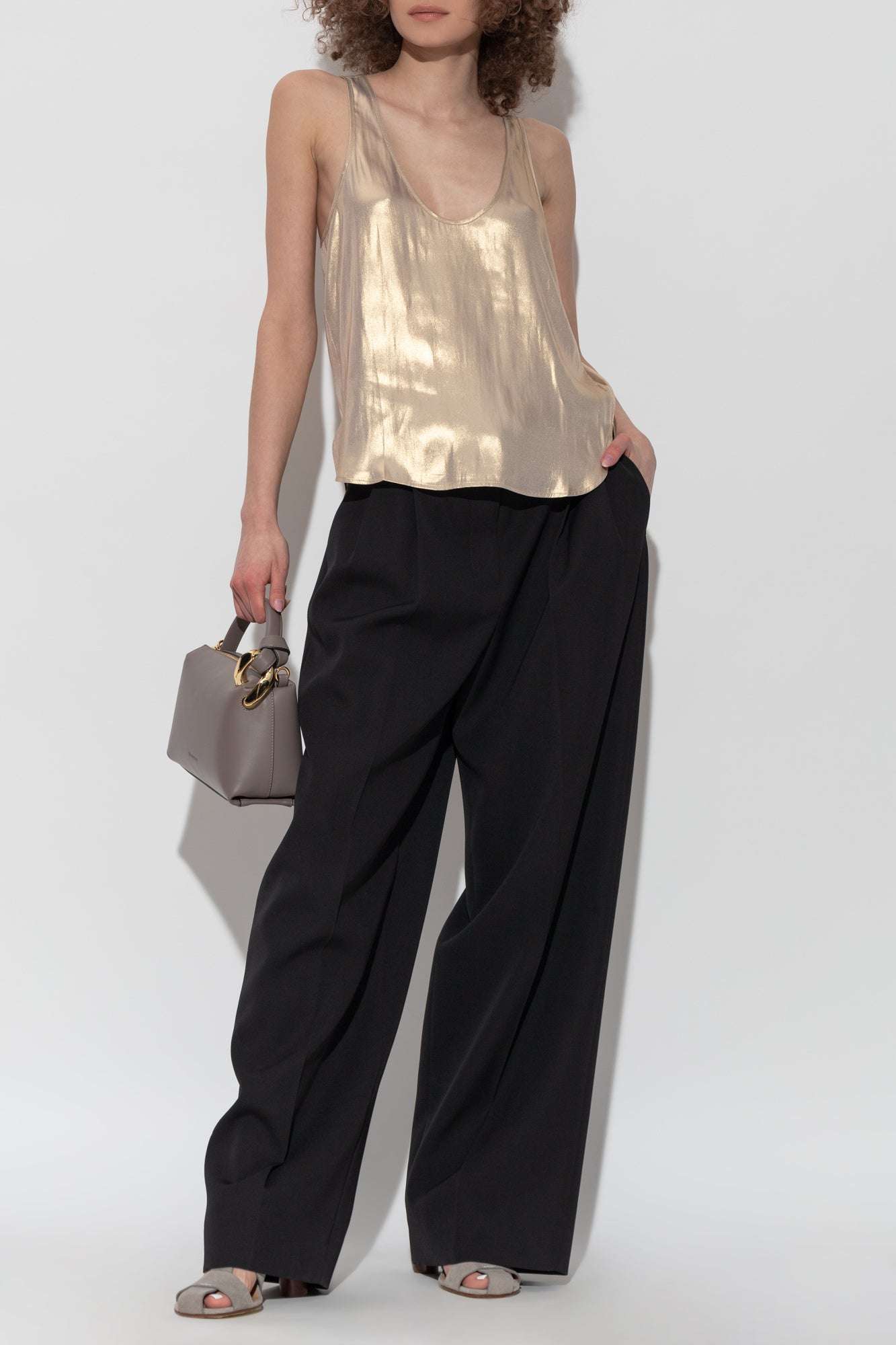 Zadig&Voltaire - Потници - Tarys Satin Gold Top - Love|Labels