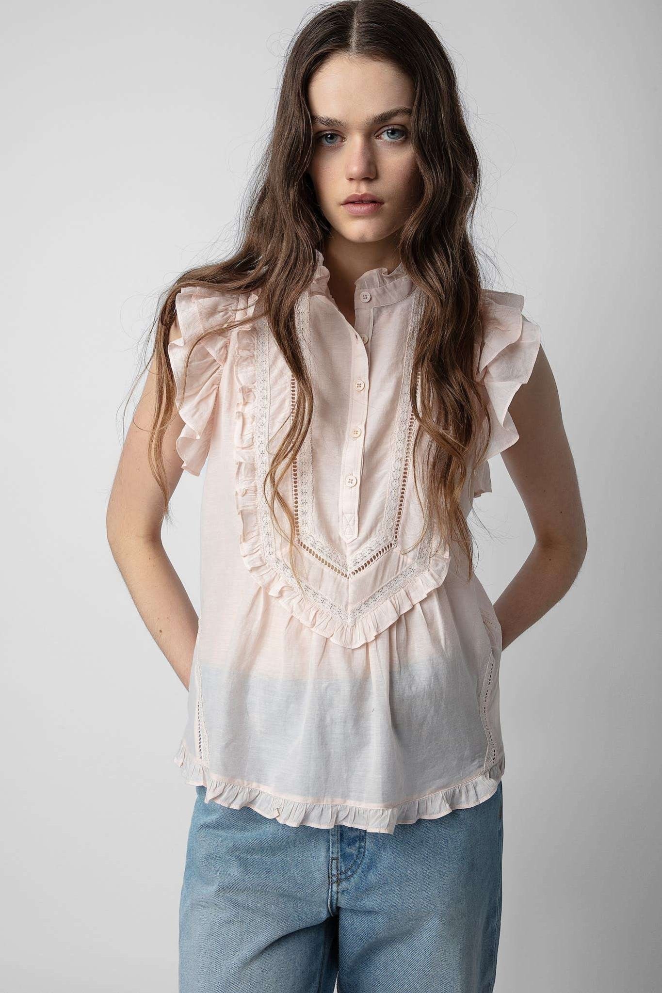 Zadig&Voltaire - Ризи - Top Tama Nude - Love|Labels