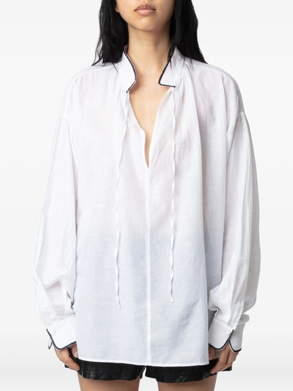 Zadig&Voltaire - Блузи - Troene White Blouse - Love|Labels