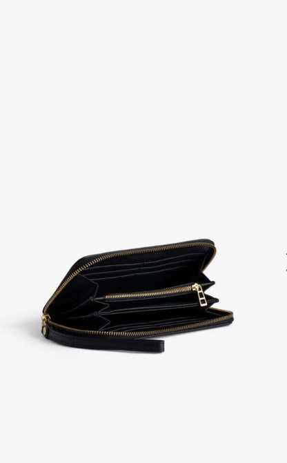 Zadig&Voltaire - Аксесоари - Други - ZV Black Leather Wallet - Love|Labels