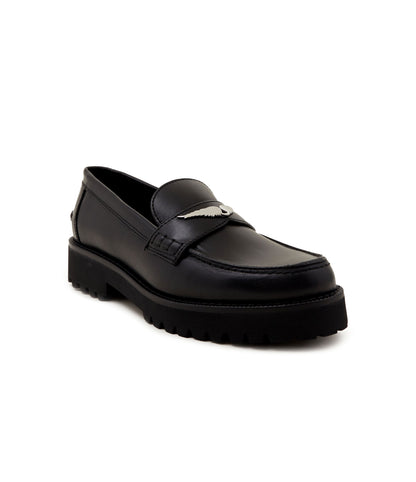 Black Leather Loafers