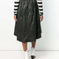 Black Midi Leather Skirt